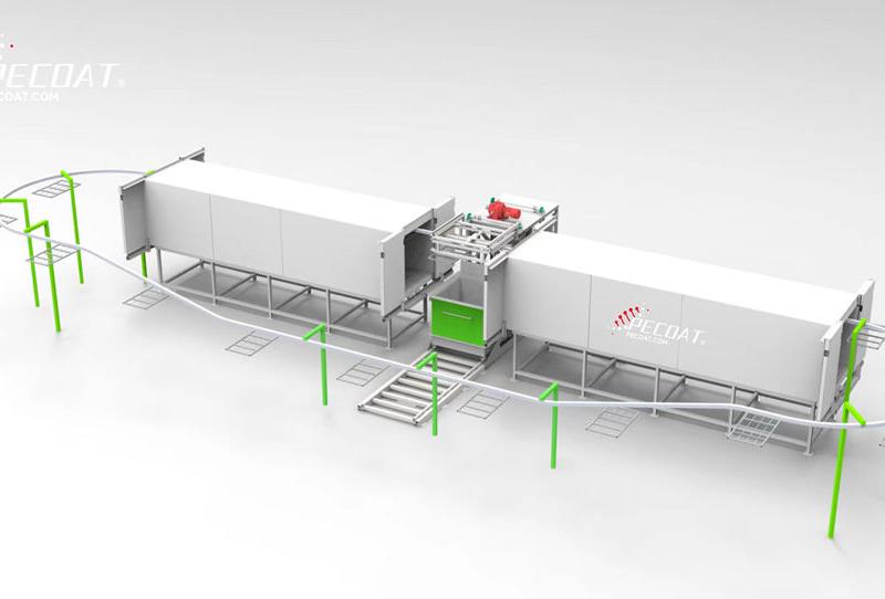 Full automatic fluidized bed dipping line for wire metal product