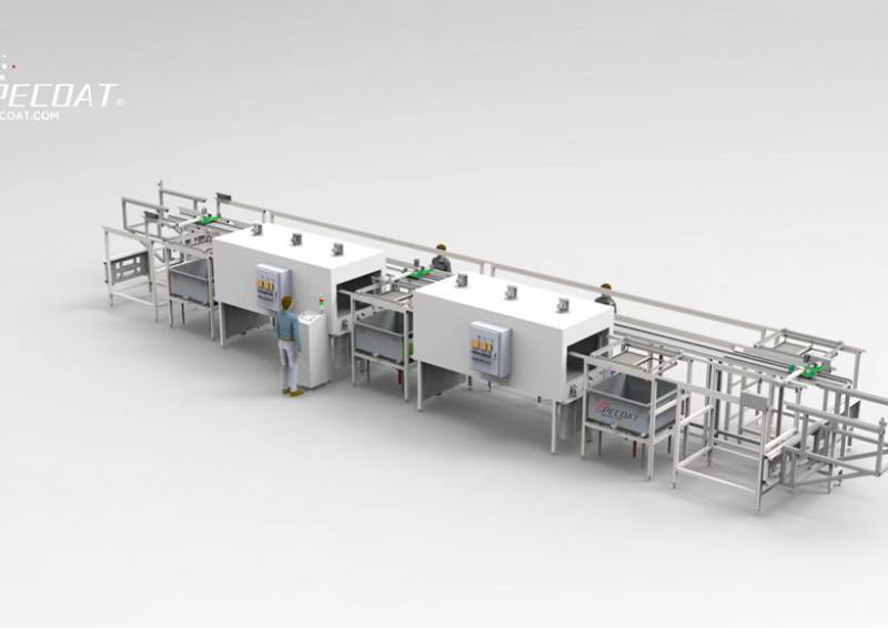 Semi automatic dipping equipment for PVC plastisol