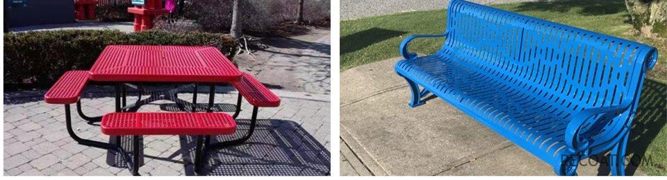 Urban furniture thermoplastic coating powders