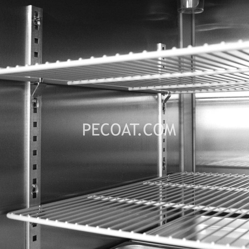 Thermoplastic powder coating for refrigerator grids1