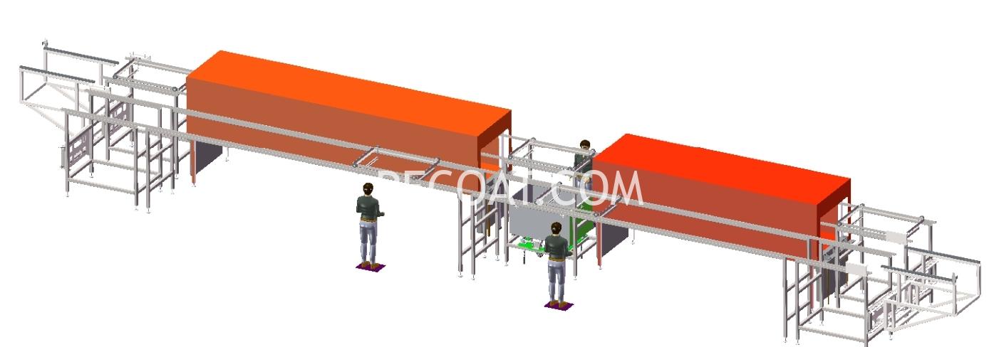 DRAWING OF DIP POWDER COATING LINE