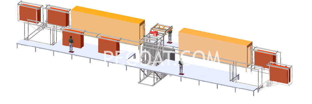 Semi-automatic Fluidized Bed Dip Coating Equipment Project Case for Welded metal frame