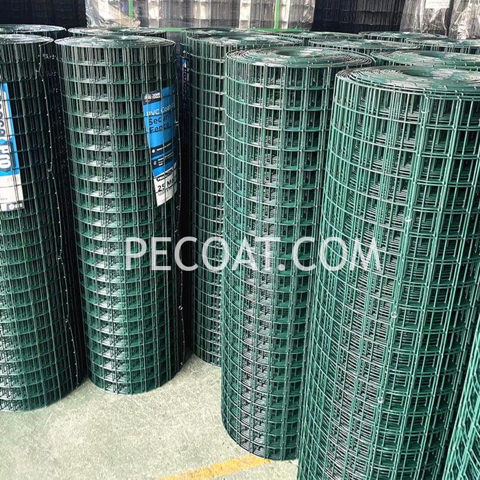 pvc electro-welded mesh ခြံစည်းရိုးအတွက် အမှုန့်အဖုံးအုပ်ခြင်း။