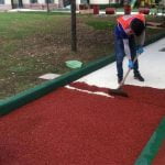 ETPU plastic ground construction process (3)