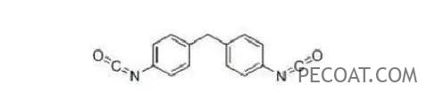 Most of the TPU used in daily life is aromatic TPU, which is prone to yellowing due to the benzene ring structure on MDI, as shown in the figure below. 