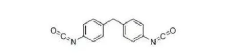 Most of the TPU used in daily life is aromatic TPU, which is prone to yellowing due to the benzene ring structure on MDI, as shown in the figure below. 