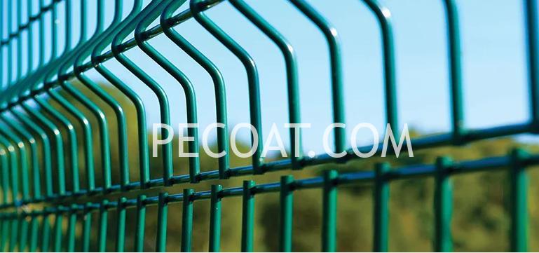 thermoplastic powder coating for fence