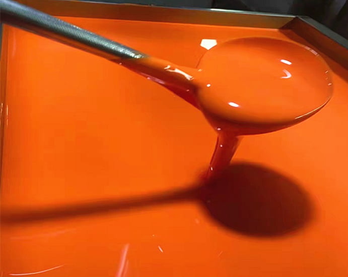 PVC liquid plastisol coating Red Color