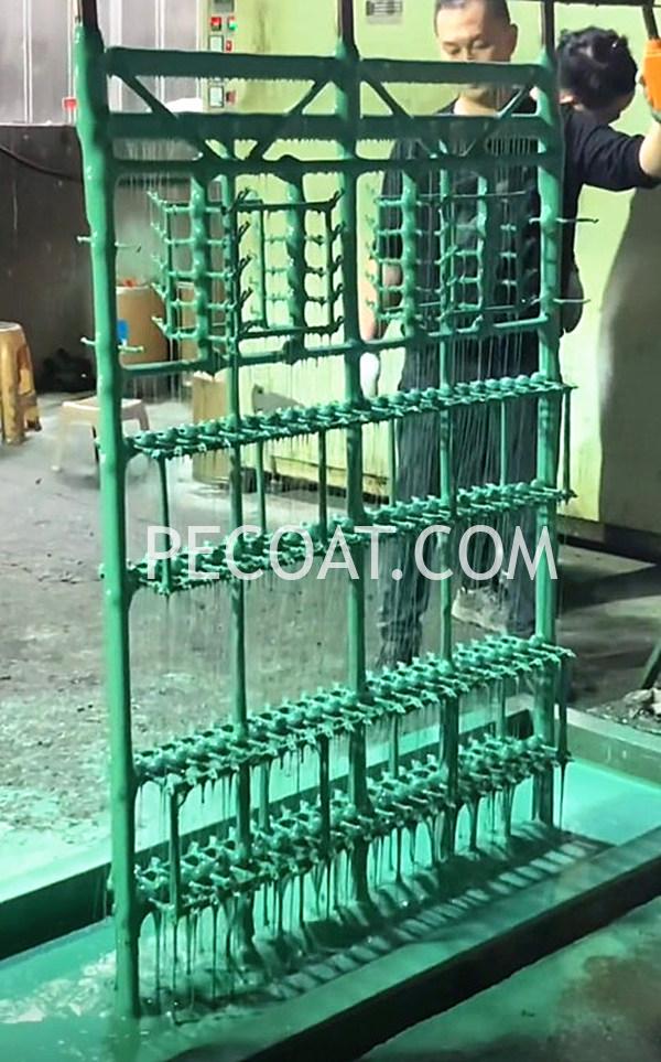 PVC plastisol coating for plating racks jigs