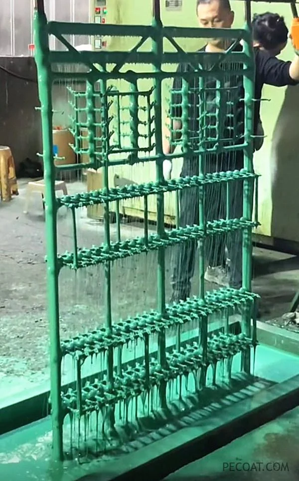 PVC plastisol coating for plating racks jigs