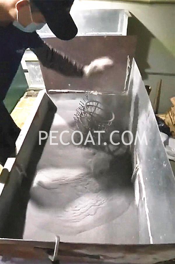 Polyethylene coating and pvc plastisol coating for plating racks jigs