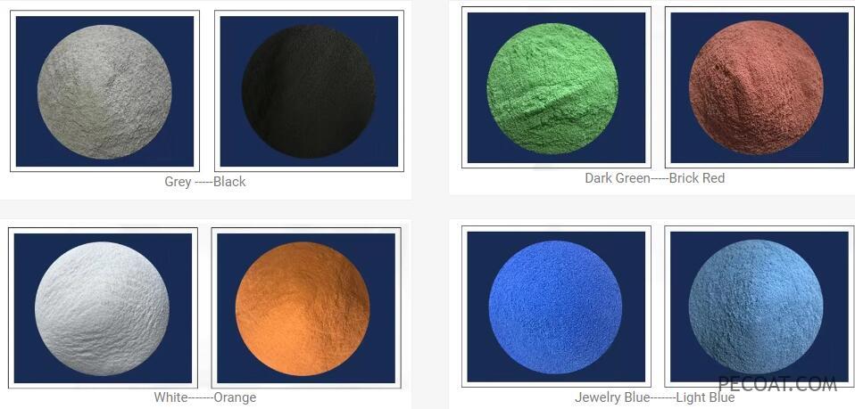PECOAT® Populaire kleuren polyethyleenpoedercoating voor zigzagstaaldraad in kas