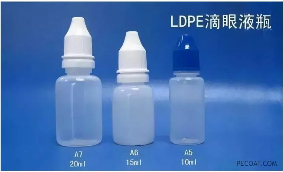 LDPE szemcsepp palack