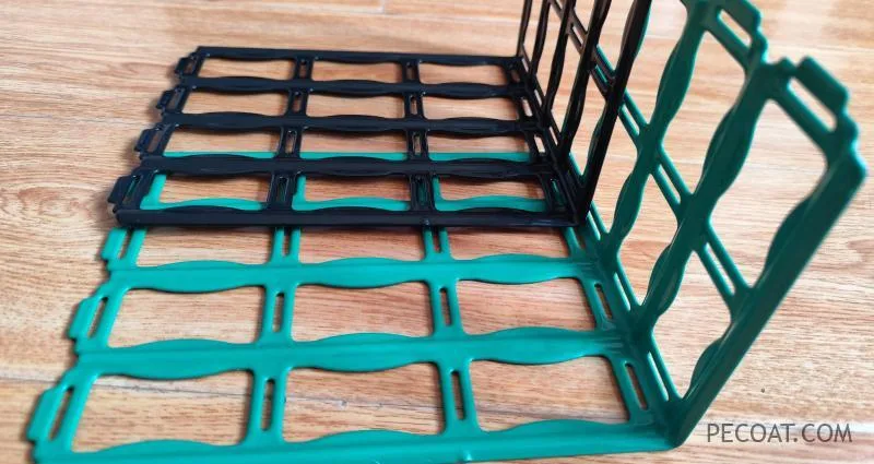 Plastic Powder Coat For L Shape Fence Supermarket Shelf Divider