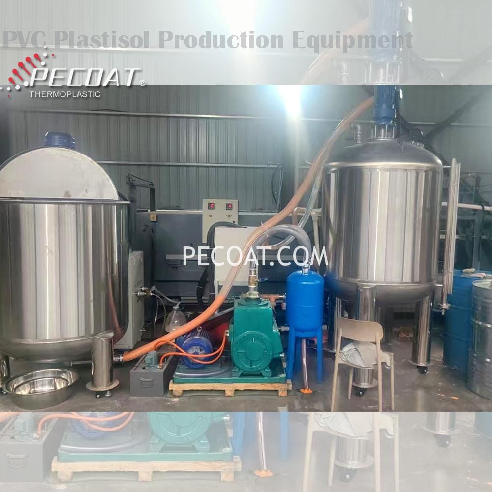 PVC Plastisol Produksie Toerusting Stel Voormenger, Vakuummenger & Vakuumpompstelsel