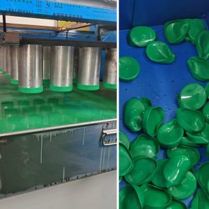 Full automatic dip mould machine for production of pipes end caps