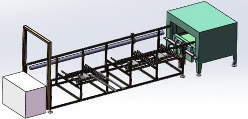 3d drawing for Full automatic dip mould machine