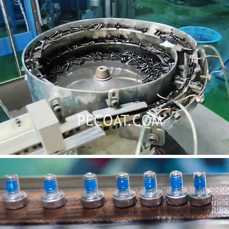 Nylon Coating Machine for Anti-Loose Screw with Double and Single Track