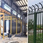 Full Automatic Fluidized Bed Dip Coating Line For Guardrail 
