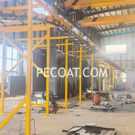 construction of fluidized-bed-dip-coating-line