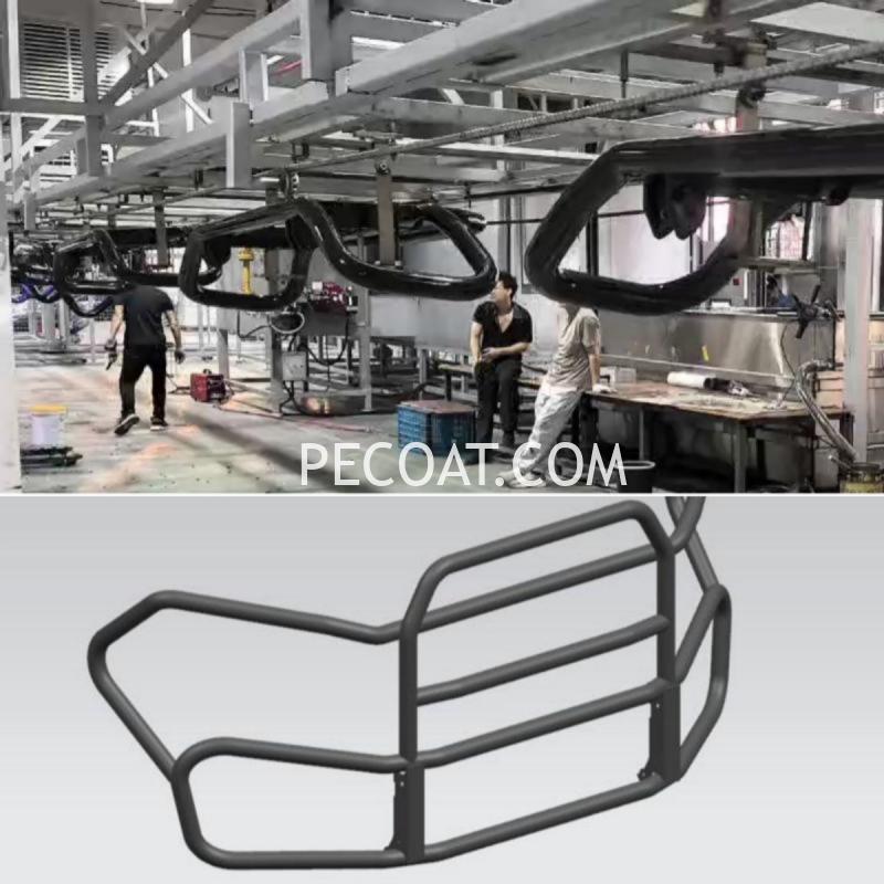 Automatic PVC Dip Coating Line for Truck Bumper Guard Anti‑Collision Beam 01(1)